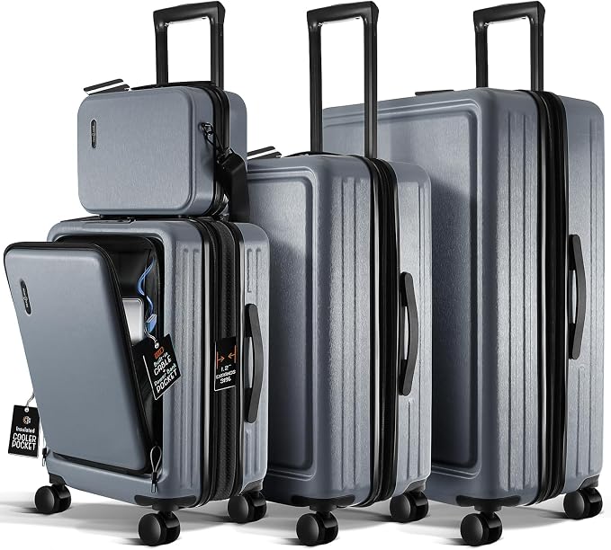Hard Shell Luggage Sets with Spinner Wheels 4 Piece, Expandable Large Suitcases - Image 9