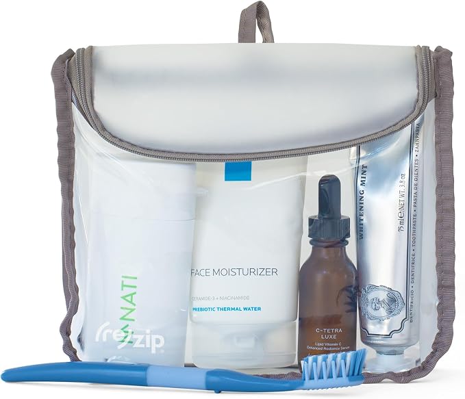 zip Zippered TSA-Compliant Travel Quart Bag | Zippered, Storage Bag - Image 3