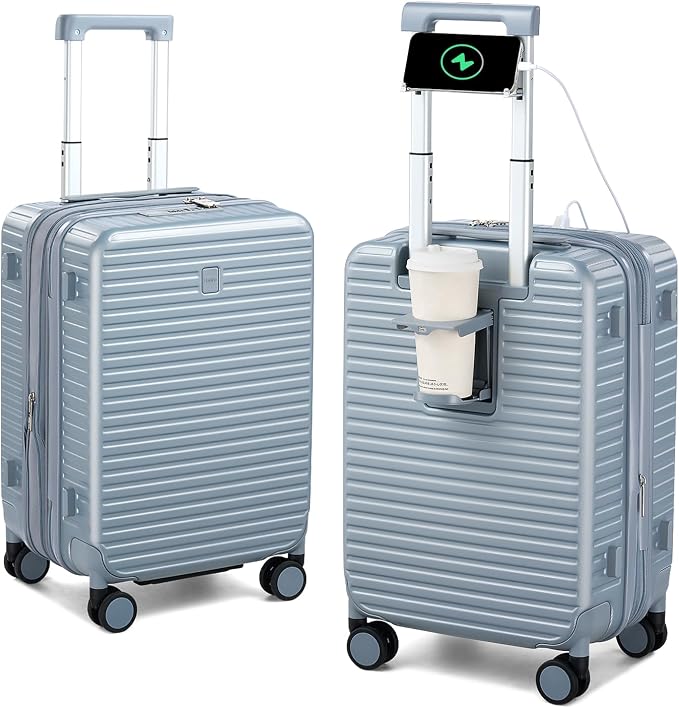 Hard Shell Suitcases Airline Approved 20 Inch Carry on Luggage by HanTrip