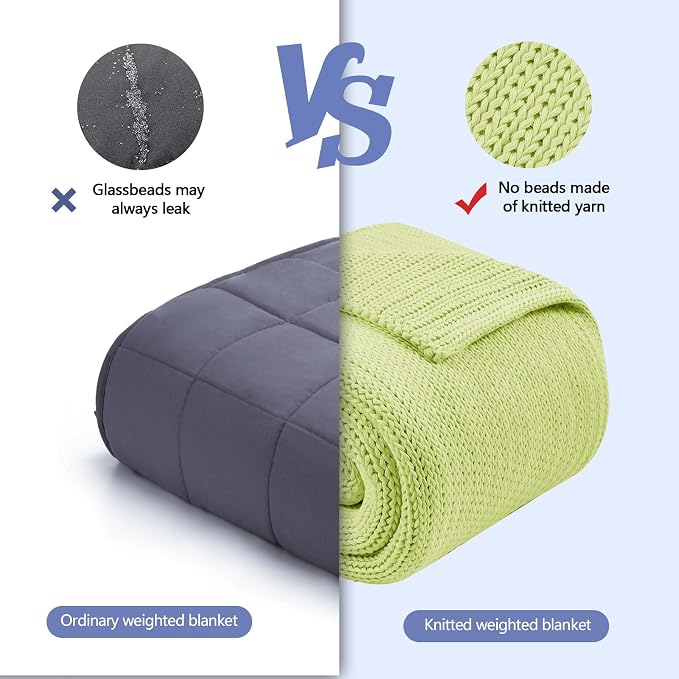 L'AGRATY Knitted Weighted Blanket - Image 8