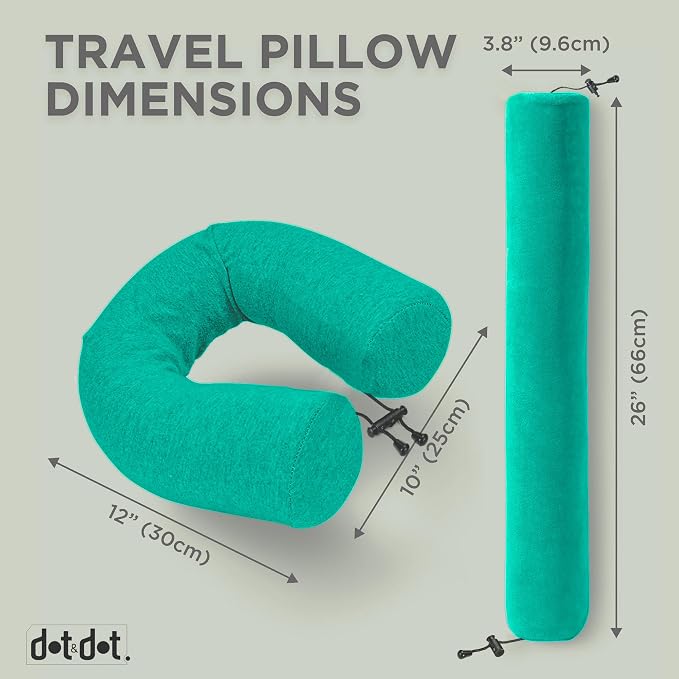 Dot&Dot Twist Memory Foam Travel Pillow - Image 6
