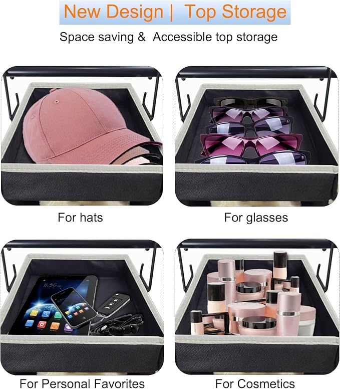 Large-Sized Hanging Shoe Organizer 10-Shelf, Sturdy Hanging Closet Organizer - Image 5