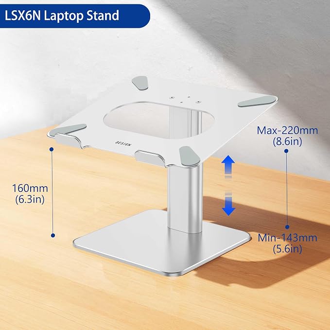 BESIGN LSX6N Laptop Stand, Ergonomic Adjustable Notebook Riser Holder, Computer - Image 4