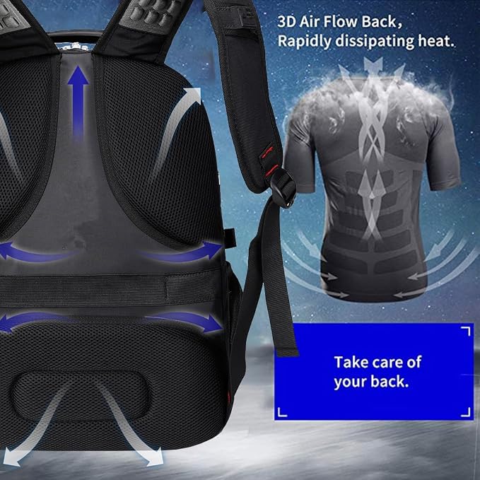 SHRRADOO Extra Large 50L Travel Laptop Backpack - Image 6