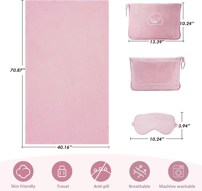 Travel Blanket, Airplane Blanket - Image 3