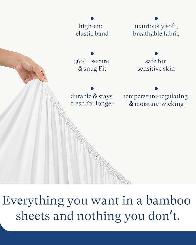 PurComfy Supersoft Fitted Bassinet Sheets, Premium Bamboo Viscose Cradle Sheets - Image 7