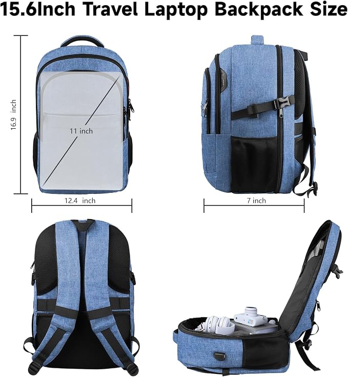 Lapsouno Travel Laptop Backpack, Travel Backpack, TSA Laptop Backpack, 15.6 - Image 6