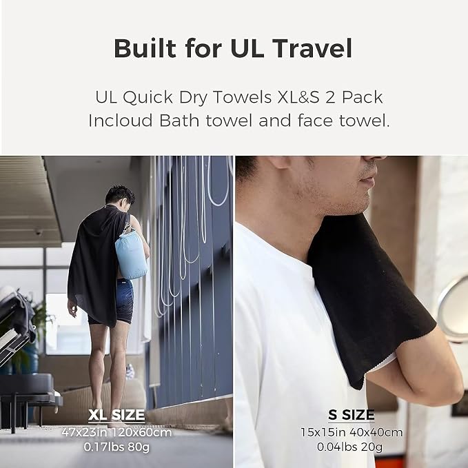Ultralight Quick Dry Towels in XLarge & Small Sizes - Image 5