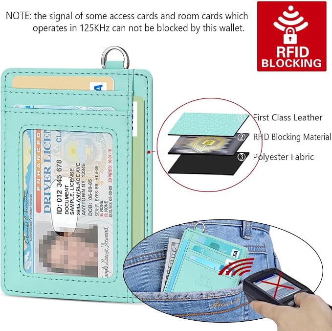 FurArt Slim Minimalist Wallet, Front Pocket Wallets, RFID Blocking, Credit Card - Image 5