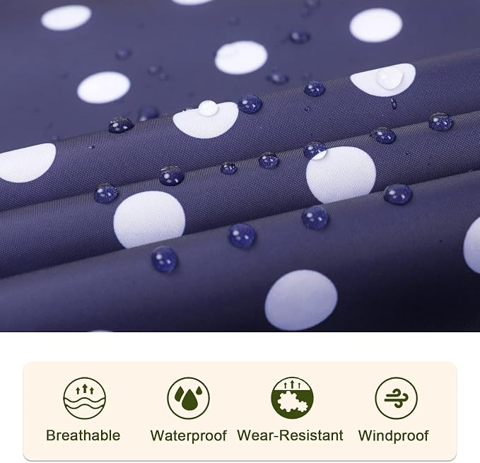 SaphiRose Unisex Rain Poncho Raincoat Hooded - Image 5