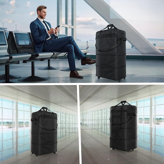 Suitcases with Wheels, Expandable Foldable Luggage Bag - Image 6