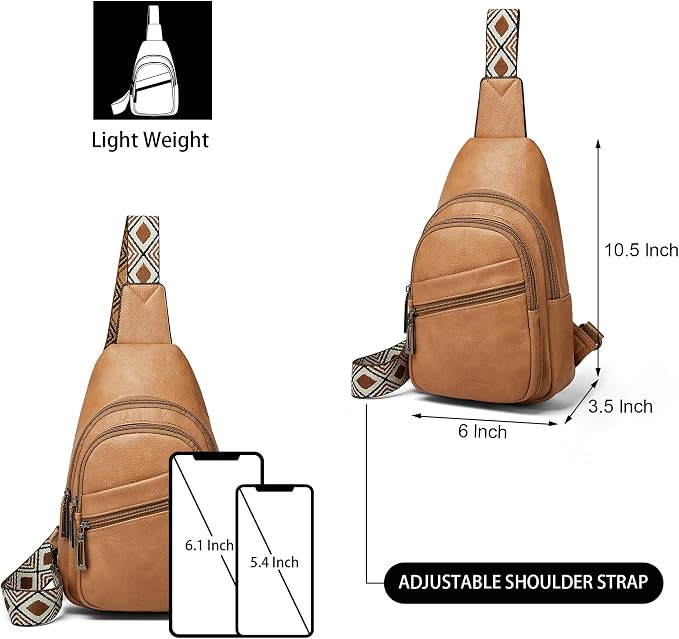Sling Bag Crossbody Bags for Women Small Cross Body Bag Fanny Packs Chest Sling - Image 3