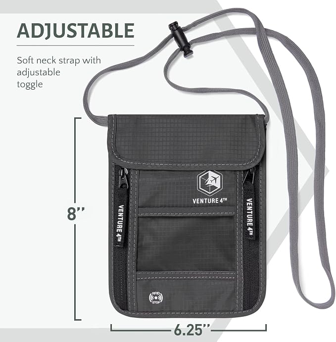 VENTURE 4TH Passport Holder Neck Wallet - Image 2