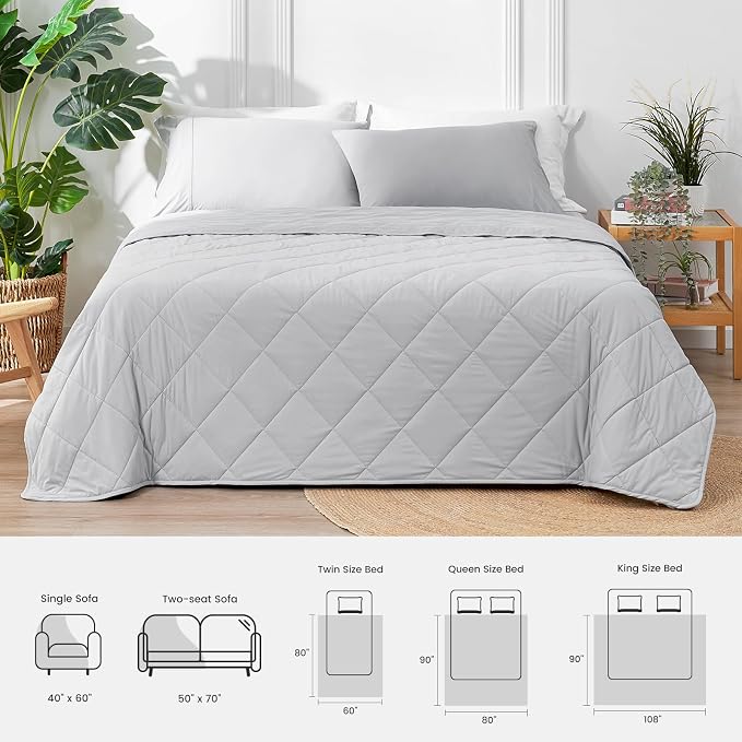 Cozy Bliss Cooling Blanket for Hot Sleepers, Q-Max 0.4 Cooling Comfort King Size - Image 9