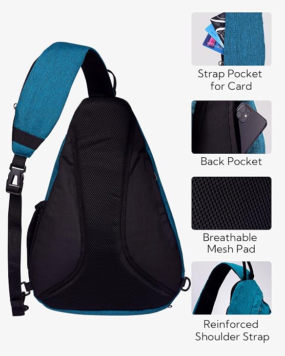 WATERFLY Large Crossbody Sling Bag: Over Shoulder Backpack Daypack Casual Cross - Image 5