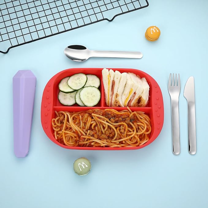 DEVICO Travel Utensils with Case, Reusable Camping Silverware Cutlery, 18/8 - Image 3