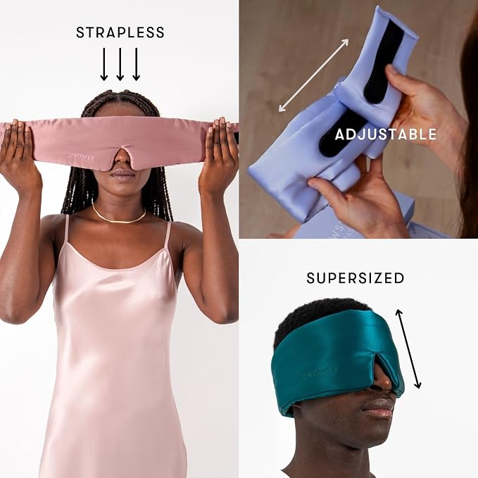 DROWSY Silk Sleep Mask. Face-Hugging, Padded Silk Cocoon - Image 6