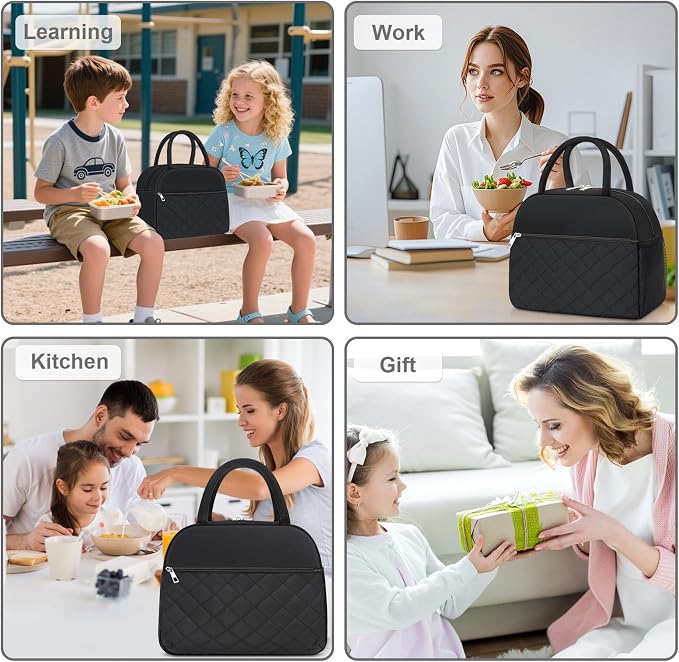 Lunch Bag Lunch Box for Women Men Insulated Reusable Large Lunch Tote Bag Adult - Image 5
