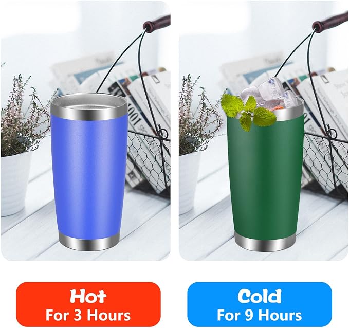 VEGOND 20oz Tumbler with Lid and Straw Stainless Steel Tumbler Cup Bulk Vacuum - Image 4