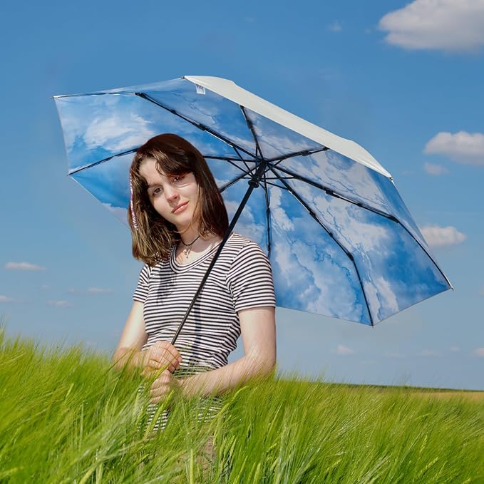 G4Free UPF 50+ UV Protection Large Travel Umbrella 42/46 Inch Auto Open Close - Image 8
