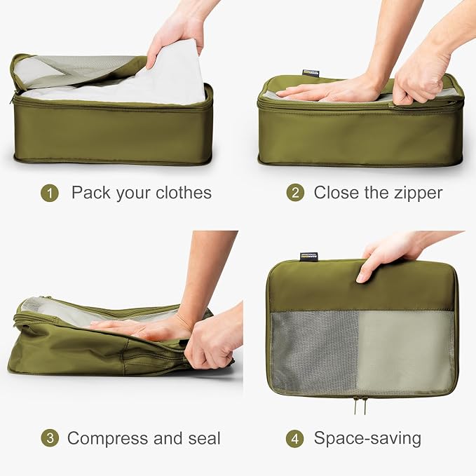 5 Set Compression Packing Cubes - Image 4