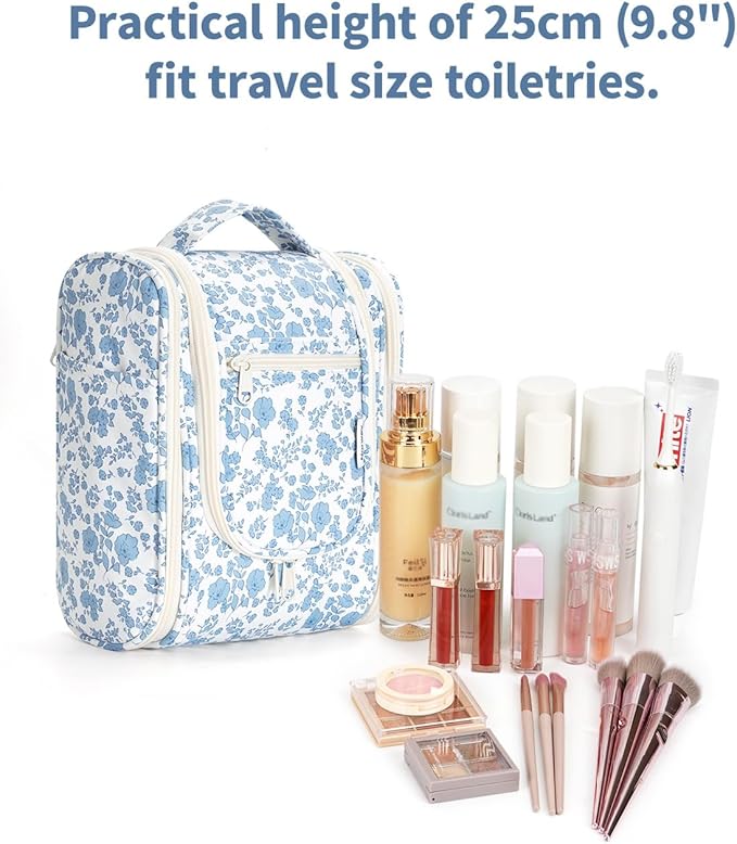Narwey Hanging Toiletry Bag Women Travel Makeup Bag Organizer Toiletries Bag - Image 4