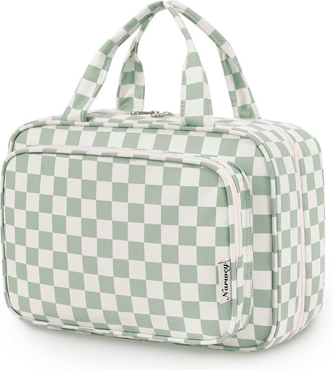Narwey Travel Toiletry Bag for Women Large Hanging Makeup Bag Organizer by Narwey