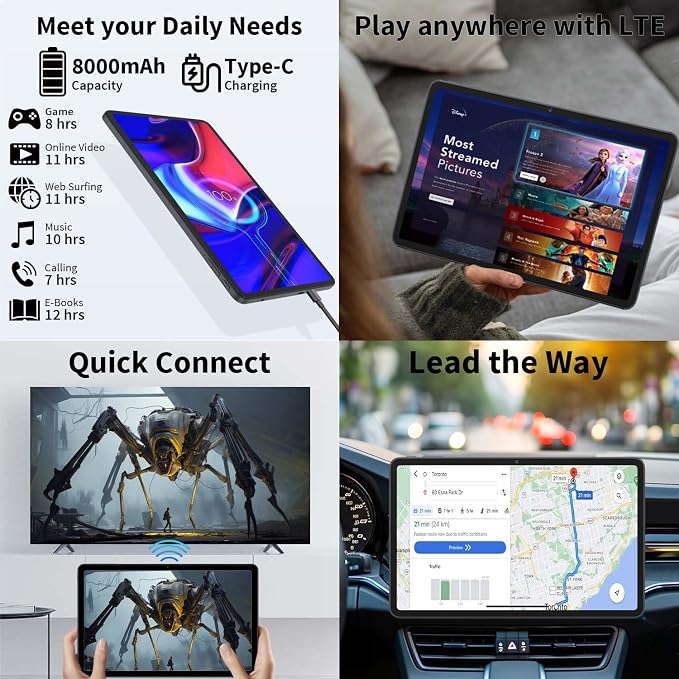 12 Inch Tablet Android 15 Tablets, 2025 Upgraded Android Tablet - Image 7