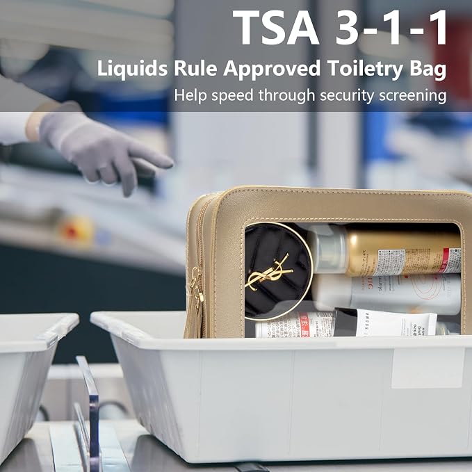 LETGO Clear Makeup Bags, TSA Approved Toiletry Bag - Image 5