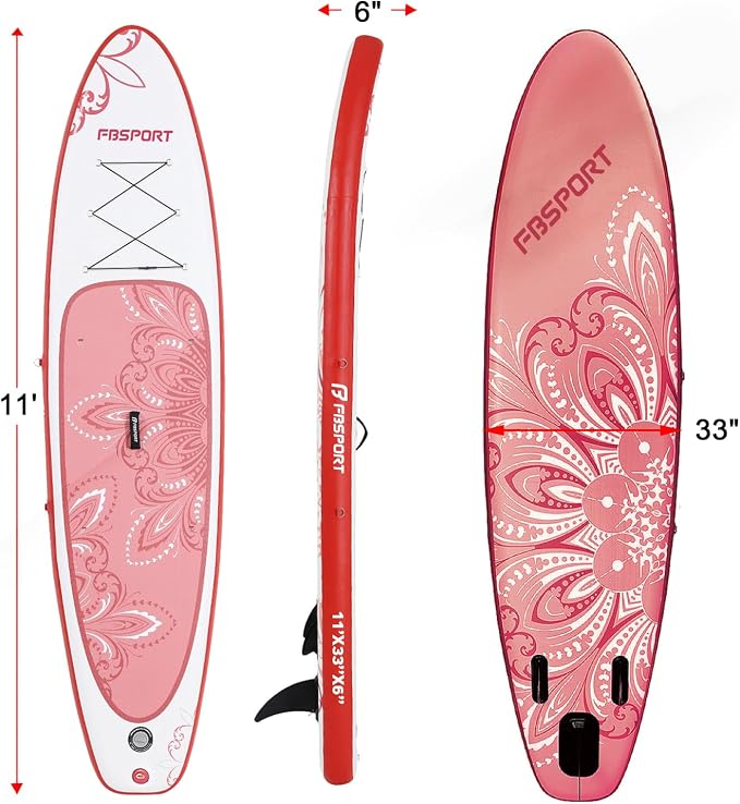 FBSPORT 11' Premium Stand Up Paddle Board, Yoga Board - Image 2