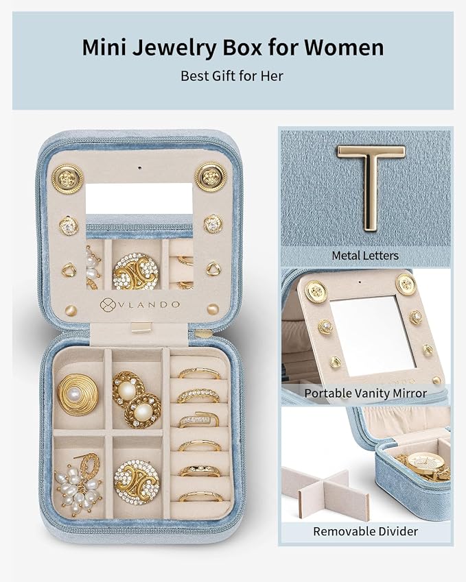 Vlando Mom Gifts for Women, Travel Jewelry Case for Mother Gifts, Travel Gifts - Image 4