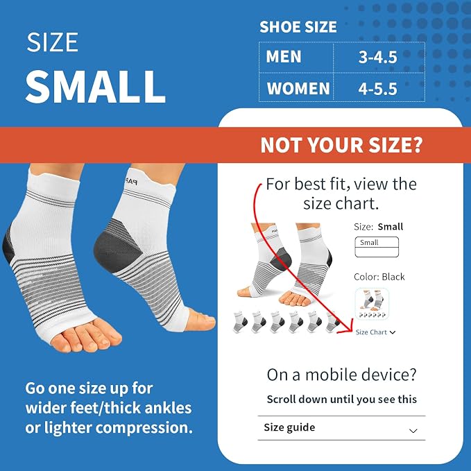 Plantar Fasciitis Sock for Men and Women, Compression Foot Sleeves - Image 3