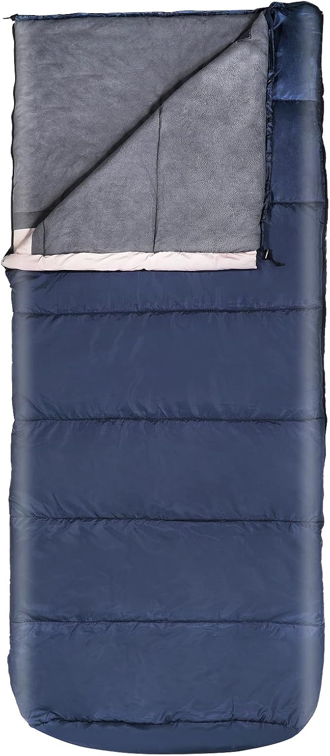 REDCAMP Sleeping Bags for Adults, Fleece Warm Sleeping Bag 3-4 Season by REDCAMP
