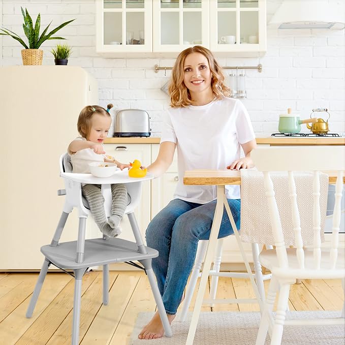 HONEY JOY 5-in-1 High Chair, Convertible Highchair - Image 2