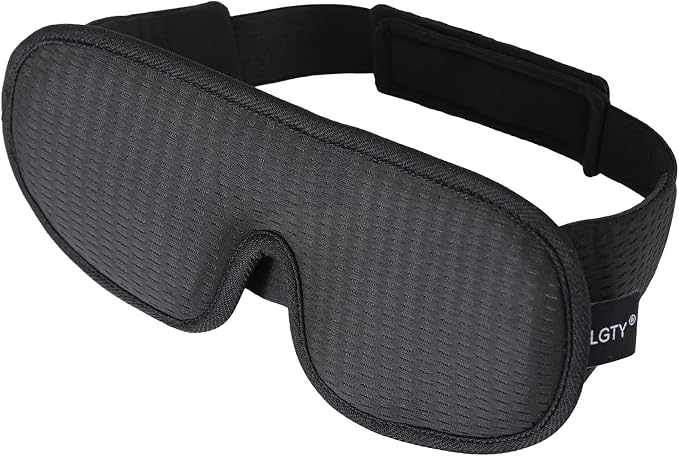 Sleep Mask for Men and Women 3D Contoured Eye Mask Patented Adjustable Light by YLGTY