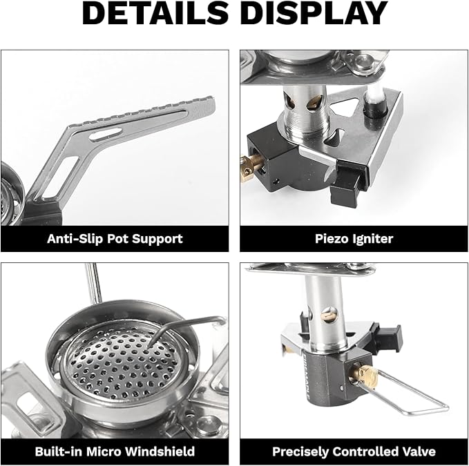 Fire-Maple Torch Gas Stove – Ultralight Backpacking Camping Stove, Built-in - Image 3