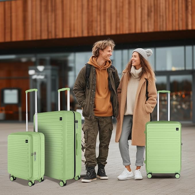 3-Piece 20/24 Top Opening Hardshell Lightweight Luggage and 28-Inch Clamshell - Image 8