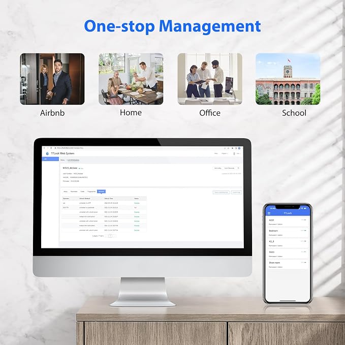 Smart Lock, CATCHFACE Fingerprint Door Lock TTLock Smart Door Knob Smart Door - Image 5