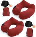 2 Pack Inflatable Travel Neck Pillows by Glyzia