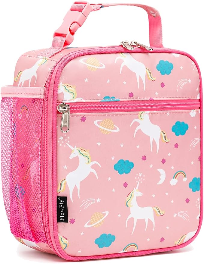FlowFly Kids Lunch box Insulated Soft Bag Mini Cooler Back to School Thermal by FlowFly