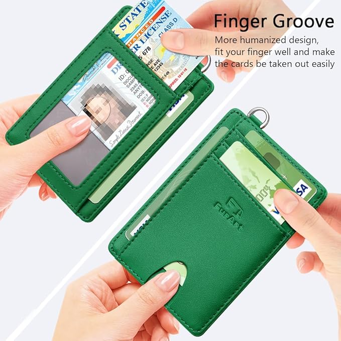 FurArt Slim Minimalist Wallet, Front Pocket Wallets, RFID Blocking, Credit Card - Image 3