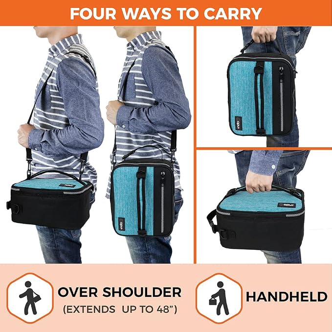 opux Insulated Lunch Box for Men Women Adult, Compact Lunch Bag for Kids Boy - Image 4