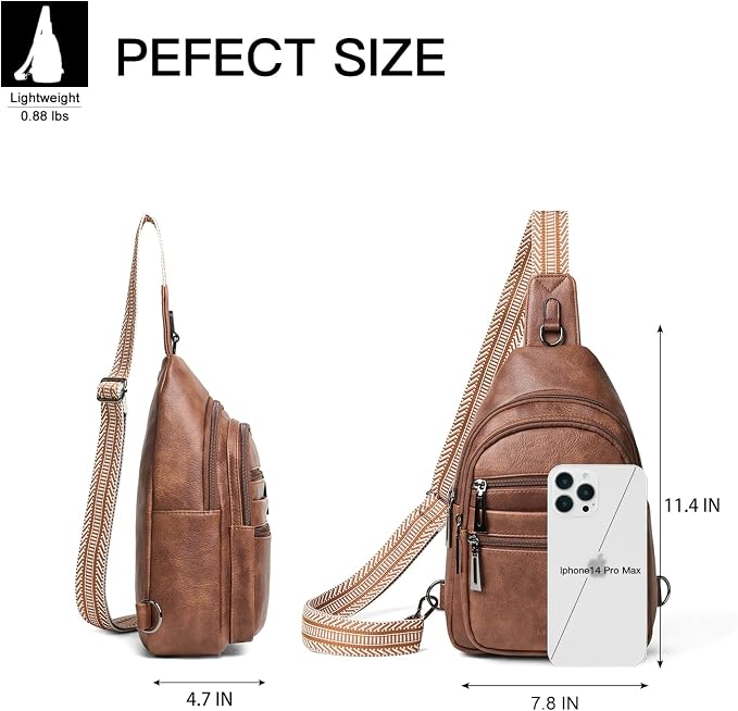 Sling Bag for Women Crossbody Bags Fanny Packs Over Shoulder Bag Sling Purse - Image 3