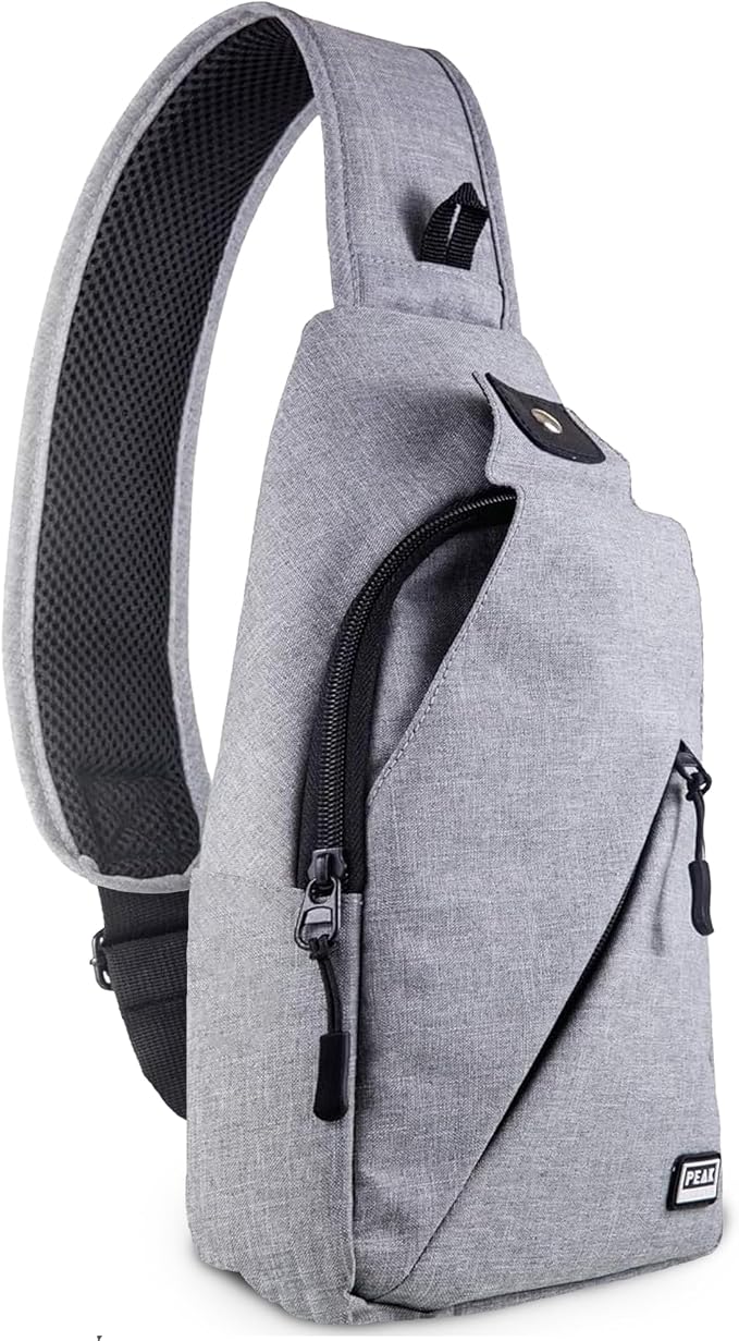 Peak Gear Travel Sling Bag. Compact Crossbody Bag | Lighter and Smaller than a by Peak+Gear