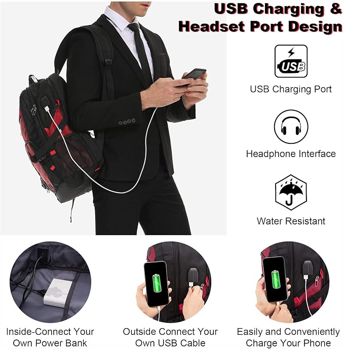 LOVEVOOK Travel Laptop Backpack Waterproof Anti Theft - Image 5