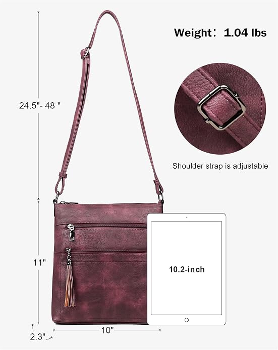 MASINTOR Crossbody Purses for Women, Adjustable Strap Shoulder Bag - Image 4