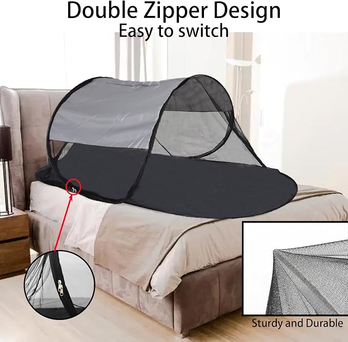 CMINGJ Large Pop Up Mosquito Tent, Portable Foldable Mosquito Net - Image 5