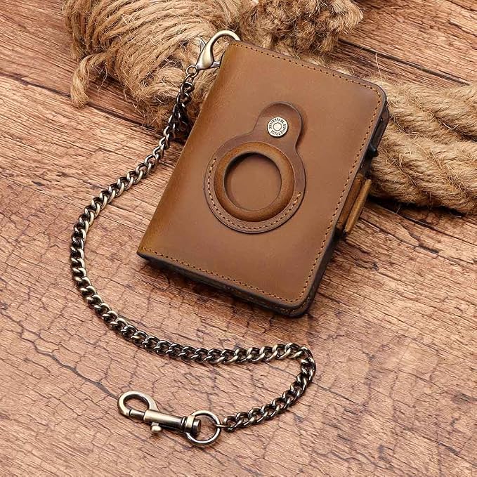 Mens Wallet Card Holder: Pop Up Aluminum Case, Genuine Leather, RFID Blocking - Image 9