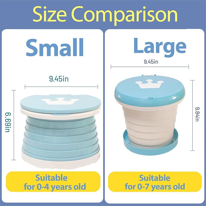 SunnySmile Travel Potty for Toddler, Portable and Foldable Toilet, Apply to - Image 2