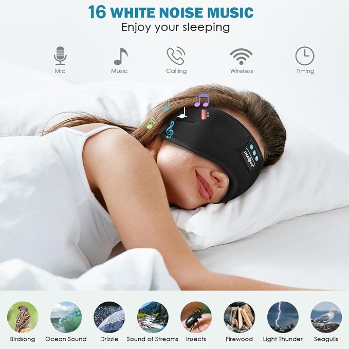 MUSICOZY Sleep Headphones, Wireless Music Earbuds Earphones - Image 3